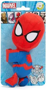 Jucărie de pluș Simba Toys Marvel - Spider-Man, cu bandă pentru atașare, 17 cm