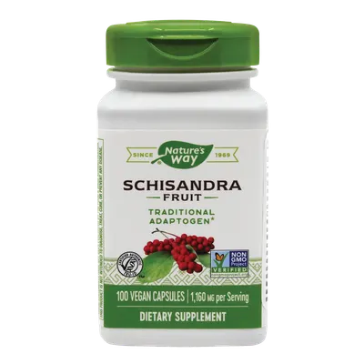 Schisandra 580mg, 100 capsule vegetale, Nature's Way