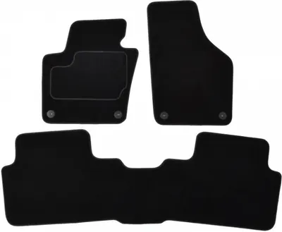 Covorase auto (set, velur, 3 bucati, culoare negru, 7 locuri) SEAT ALHAMBRA dupa 2010
