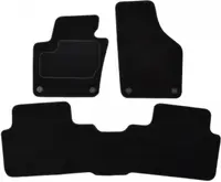 Covorase auto (set, velur, 3 bucati, culoare negru, 7 locuri) SEAT ALHAMBRA dupa 2010
