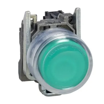 Buton Iluminat Verde, Ø 22, 24 V, Atex