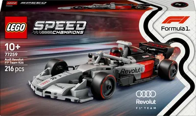 Constructor LEGO Speed Champions - Mașină de curse Audi Revolut F1 Team R26 (77259)