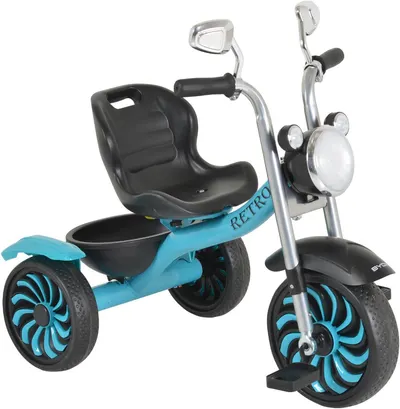 Byox Tricicletă pentru copii Retro muzical albastru