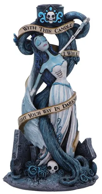 Sfeşnic Nemesis Now Animation: Corpse Bride - With This Candle, 19 cm