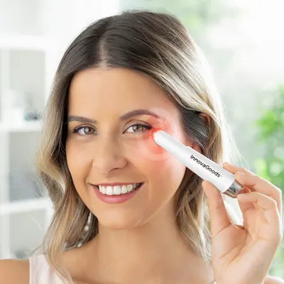 Masaj Ochi Anti-Aging, VISION TRADING, alb, argintiu, 3-in-1