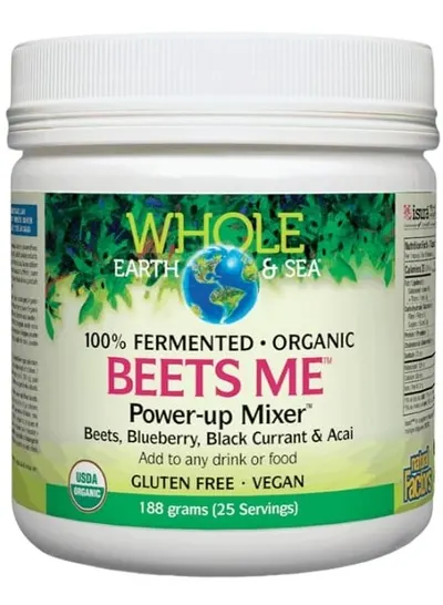 Whole Earth & Sea Beets Me Power-up Mixer, 188 g, Natural Factors