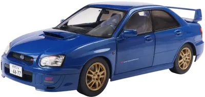 Model de colecție SOLIDO Modern: Mașini - Subaru Impreza WRX STI (Blue) (2003) (SOL1812301)