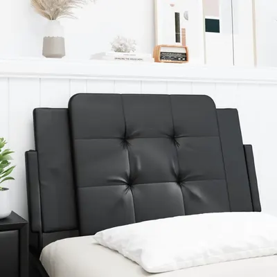 vidaXL Pernă pentru tăblie pat, Zadar, negru, 80 cm, piele artificială