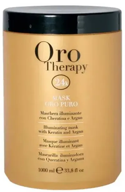 Fanola Oro Therapy mască iluminatoare pentru păr Oro Puro, 1000 ml