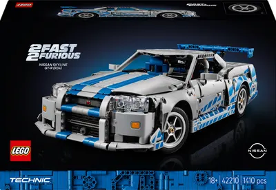 Constructor LEGO Technic - Furios şi iute, Nissan Skyline GT-R (R34) (42210)