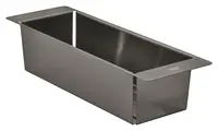 Scurgator chiuveta Grohe, Multifunctional Colander 450, 450 x 150 x 100, otel, brushed hard graphite, antracit mat