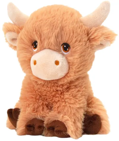 Jucărie de pluș Keel Toys Keeleco - Vacă maronie, 25 cm