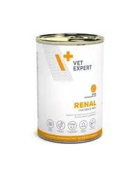 Hrană renală câini adulți cu insuficiență renală cronică VET EXPERT Veterinary Diet Renal, 400 g cu pui și orez