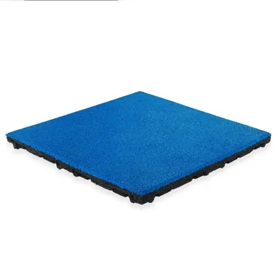 Strat superior din cauciuc EPDM - 50x50 cm - 45 mm - Albastru strălucitor