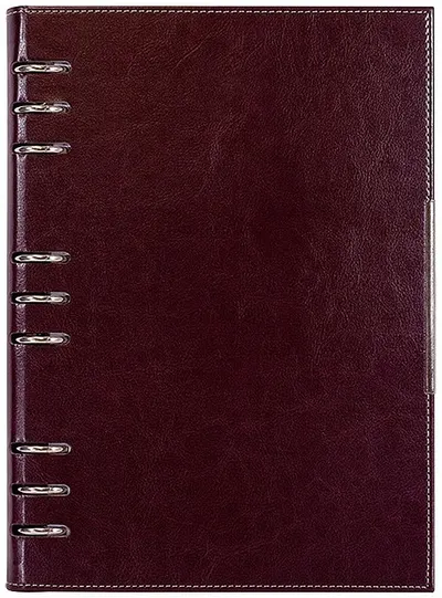 Caiet-agenda din piele Lemax Novaskin - Bordo, 2027
