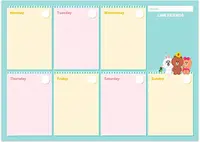 Planner saptamanal Grupo Erik - Line friends, A4, 54 file