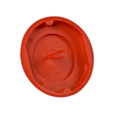 Obturator doză impotriva tencuielii, D60mm+semnalizare, roşu