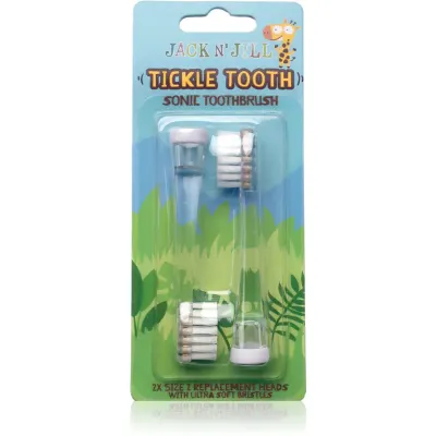 Jack N’ Jill Tickle Tooth capete de schimb pentru periuta de dinti Tickle Tooth 2 buc