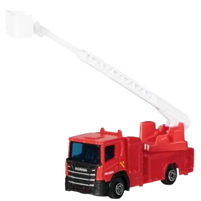 Masinuta utilitara die-cast, scara 1:102, 7.5 cm lungime, camion pompieri