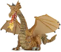 Figurina Papo The Enchanted World – Dragon care sufla foc, auriu