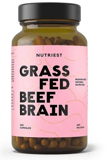 Grass Fed Beef Brain, 240 capsule, Nutriest