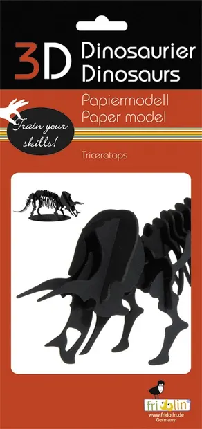 Model 3D din carton pentru asamblare Fridolin - Triceratops