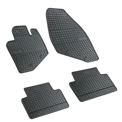 Set covorase auto din cauciuc Volvo S60 2000-2009 S80 1998-2006 V70 2000-2006, presuri FROGUM, negre, 4 buc.