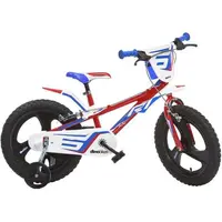 Bicicleta copii 4-6 ani, 16 inch, Rosu, Dino Bikes DB816L06RE