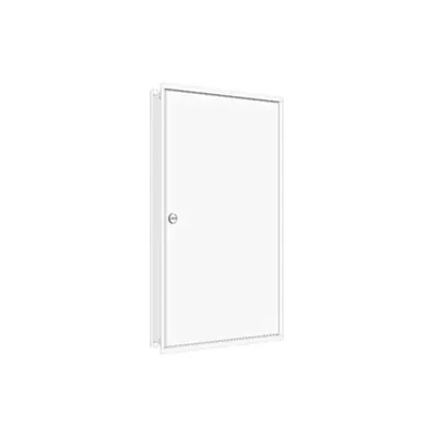 Flush-mounted frame flat + door 3-24, 3-part system, 100mm