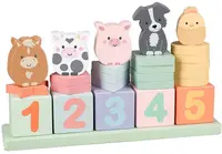 Jucărie din lemn Orange Tree Toys - Numărarea animalelor