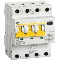 Tetrapolara cu protectie diferentiala RCBO AVDT 34 C16 100mA 6kA