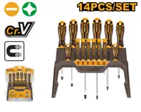 Set trusa Surubelnite 14 bucati, Super Select, de precizie Ingco HKSD1428