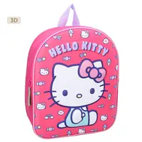 Ghiozdan copii 3D, 32x26x11 cm, cu un compartiment, multicolor, bretele ergonomice, intarite si ajustabile, Another Dimension Hello Kitty Engros