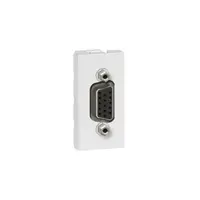 HD15 priza Arteor - solder connection - 1 module - alb