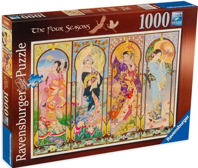 Puzzle Ravensburger din 1000 de piese - Cele patru anotimpuri