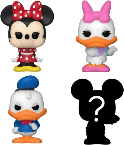 Set 4 figurine - Disney - Minnie Mouse, Daisy Duck, Donald Duck