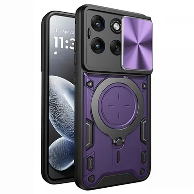 Husa pentru Motorola Edge 70 Fusion, Techsuit, CamGuard Pro, Mov