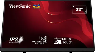 Monitor Consumer ViewSonic TD2230, 22", 1920 x 1080 pixeli, Touchscreen, Black, 3 ani Garantie