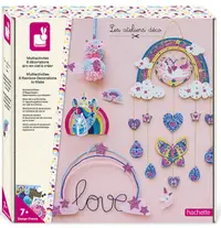Set creativ Janod - Decoratiuni curcubeu, 6 buc