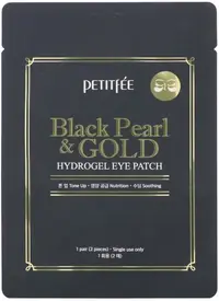 Petitfee & Koelf Plasturi pentru ochi din hidrogel cu perlă neagră și aur, 1 pereche