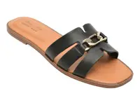 Papuci CALL IT SPRING negre, SERINNA 001, din piele ecologica