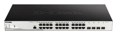 D-Link Switch DGS-1210-28P/ME, 24 porturi Gigabit PoE Base-T, 4 porturi SFP1000Mbps, Capacity 56Gbps, 19" Rackmount, WebSmart, 2