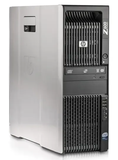 Calculator Sistem PC Refurbished HP Z600, 1 x Intel Xeon Quad Core E5520 2.26GHz-2.53GHz, 8GB DDR3 ECC, 500GB SATA, DVD-ROM, Placa video AMD Radeon HD 7470/1GB