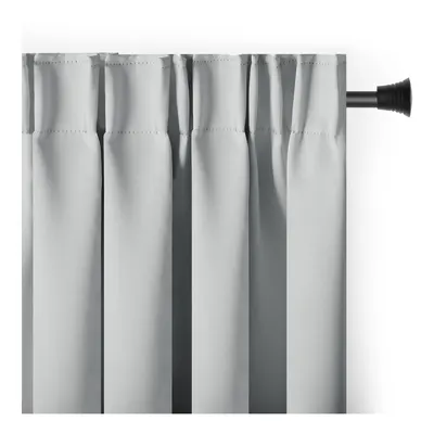 Draperie gri deschis dimout (semi-opacă) 140x245 cm Kierra – Restilo