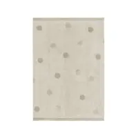 Covor pentru copii kaki/crem lavabil/țesut manual din bumbac 120x160 cm Hippy Dots Olive – Lorena Canals