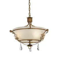 Plafoniera Windsor 3 Light Semi Flush Light – Gold Patina