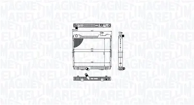 Radiator racire motor potrivit NISSAN CABSTAR, NT400 CABSTAR YD25DDTi-YD25K3LD-5MI 09.06