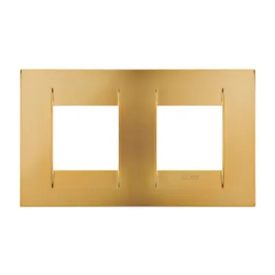 Placa ornament CProiector HORUS GEO International - IN METALLISED TECHNOPOLYMER - 2+2 modul HORIZONTAL - GOLD - CProiector HORUS