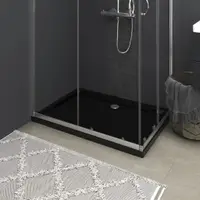 Gossi cadita de dus dreptunghiulara din abs, negru, 80 x 110 cm