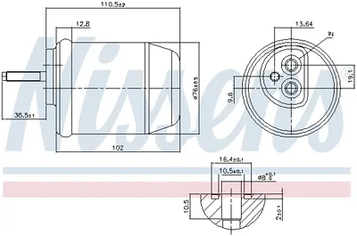 Uscator aer conditionat potrivit JAGUAR S-TYPE II 2.5-4.2 01.99-10.07